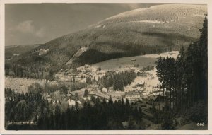 RPPC Popular Ski Resort at Spindlermuhle, Czechoslovakia