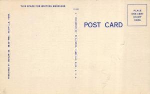 NASHVILLE, TN Tennessee  MEMORIAL SQUARE  Toward  STATE CAPITOL c1940's Postcard