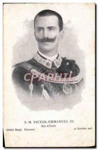 Old Postcard SM Victor Emmanuel III King of & # 39Italie