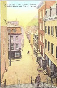 Postcard~Little Champlain Street~Quebec~Canada~A96 