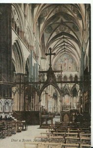 Wiltshire Postcard - Choir & Screen - Salisbury Cathedral - Ref TZ10109