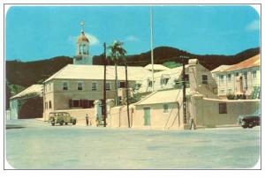 Christiansted Square & Post Office, St. Croix, U.S. Virgin Islands, Chrome