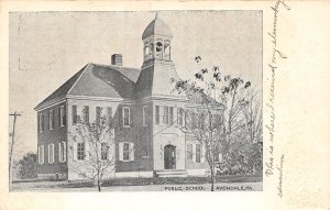 Avondale Pennsylvania Public School, B/W Photo Print Vintage Postcard U11308