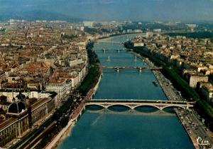 France Lyon Vue aerienne 1971