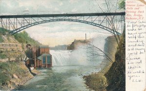 Rochester NY New York Lower Falls at Driving Park Avenue Bridge - pm 1907 - UDB