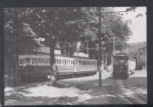 Railway Postcard - Laxey Station, With Snaefell Mountain Cars   T8238