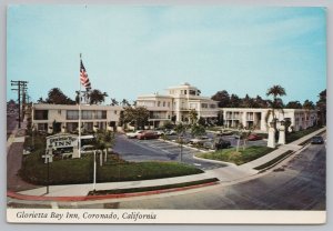 Roadside Motel~Coronado CA~Glorietta Bay Inn~Continental Postcard 