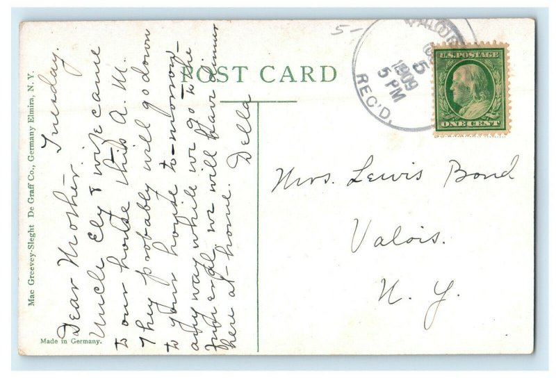 1909 Valois NY New York State Reformatory, Elmira New York NY Postcard