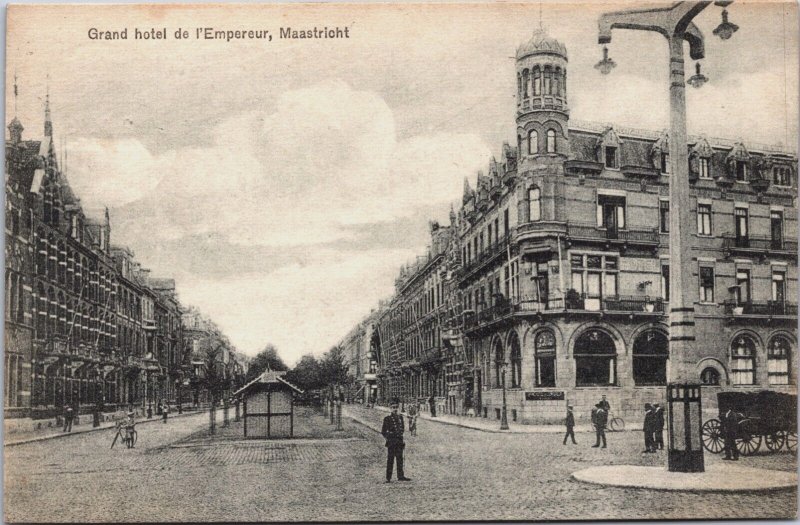 Netherlands Maastricht Grand Hotel de l'Empereur Vintage Postcard C091