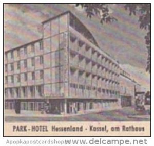 GERMANY KASSEL PARK HOTEL HESSENLAND VINTAGE LUGGAGE LABEL