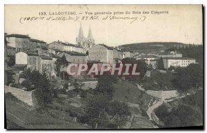 Old Postcard Louvesc General View from Woods Elegants