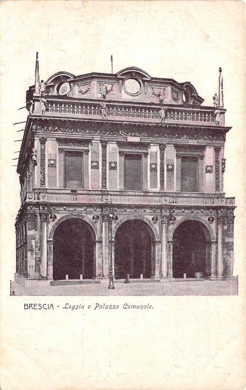 BF35550 brescia loggia e palazzo comunale italy  front/back scan