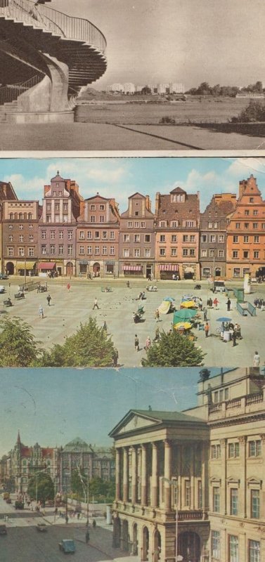 Wroclaw Opera Solny Warszawa Poland Polish 3x Postcard