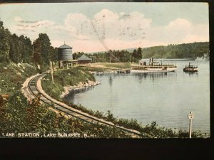 Vintage Postcard 1909 Lake Station Lake Sunapee New Hampshire (NH)