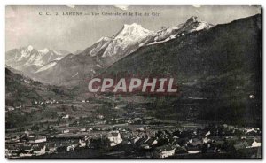 Postcard Old Laruns Vue Generale and the Pic du Ger