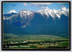 St Ignatius, Montana, 2000 Chrome Aerial View Postcard