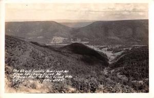 New Creek West Virginia The Devil's Saddle Real Photo Antique Postcard J71135