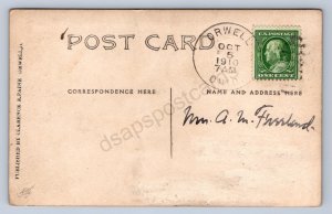 J87/ Orwell Ohio RPPC Postcard c1910 Street Scene Homes Trees  1712