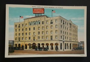 Mint Vintage Santa Barbara California Hotel Carrillo On Coast Highway Postcard