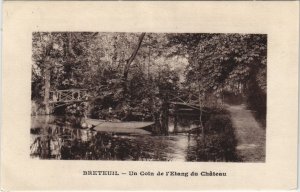 CPA BRETEUIL - Un Coln de I'Etang du Chateau (130345)