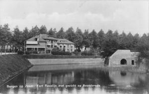 BR95216 bergen op zoom fort ravelijn met avondvrede real photo netherlands