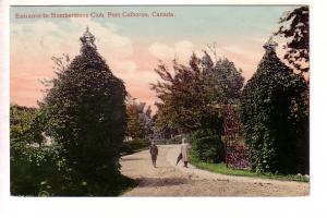 People at Entrance Humberstone Club, Port Colborne, Ontario, Whitevale, Split...