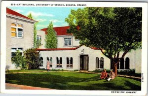 Postcard SCHOOL SCENE Eugene Oregon OR AM1323