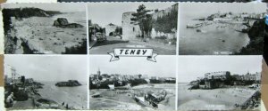 Wales Tenby Multi-view RPPC - unposted