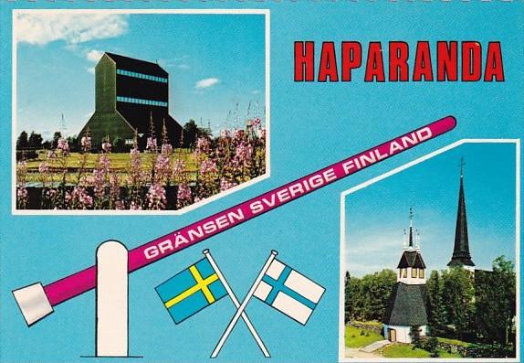 Sweden Haparanda Border Town Between Finland and Sweden