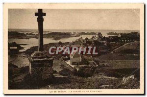 Brehat island Old Postcard The Birlot saw St Michel