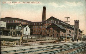 Central Falls RI US Cotton Co Factory c1910 Postcard