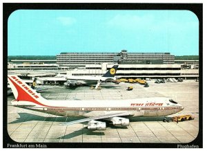 Air India Airlines at Frankfurt Main Vintage Postcard