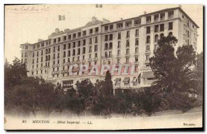 Old Postcard Menton Hotel Imperial