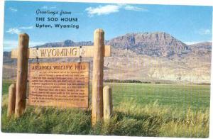 Greetings from The Sod House Upton Wyoming WY