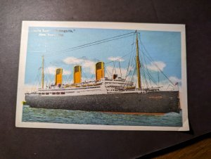 Mint USA Ship Postcard Cunard Line SS Berengaria New York City NY