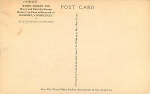 Postcard 1930s  Connecticut Danbury White Turkey Inn Meriden 22-12529