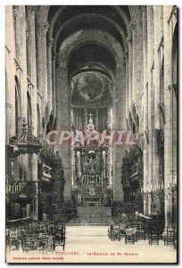 Postcard Old Toulouse Interior of St Sernin