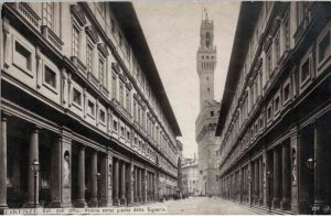 Florence, Italy - The Uffizi Gallery - Palazzo Vecchio - c1909