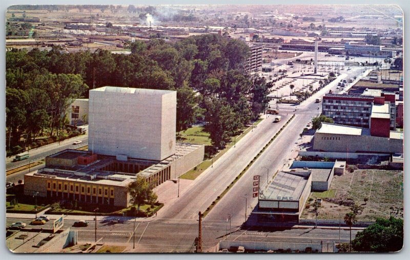 Vtg Cultural House & Juarez Square Guadalajara Jalisco Mexico City View Postcard