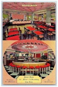 c1940 Plantation Room Hotel Dixie Street Broadway New York NY Vintage Postcard