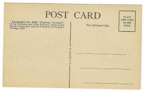 1933 USA Post Card Train - No. 5320 Pres Cleveland Chicago World's Fair (LL69)