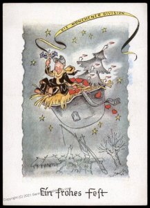 3rd Reich Germany Munich Division Weihnacht Christmas Card Cover UNUSED 100705