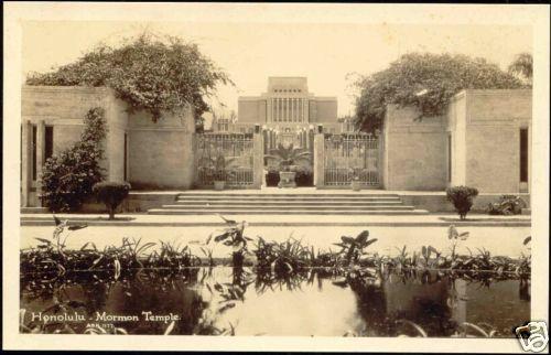 hawaii, HONOLULU, Mormon Temple (1930s) RPPC