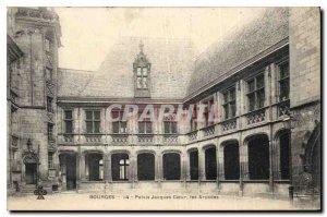 Old Postcard Bourges Palais Jacques Coeur Arcades