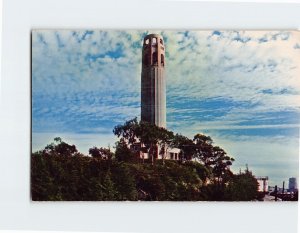 Postcard Coit Tower, San Francisco, California, USA