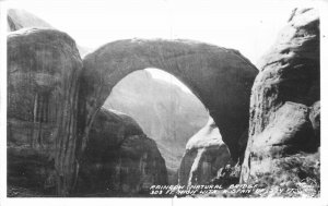 Utah 1940s Frasher Rainbow Natural Bridge RPPC Photo Postcard 22-8386