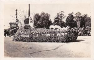 California Pasadena Parade Float Pomona L A County Fair Real Photo