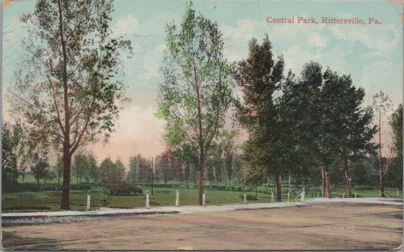 Postcard Central Park Rittersville PA