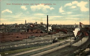 Philadelphia Pennsylvania PA Train Station Depot c1910s Postcard