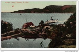 Anse a L'eau-Tadousac , Quebec , Canada , 00-10s Steamship